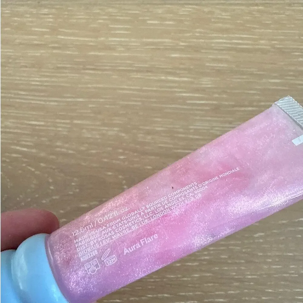 Kosas Lip Pulse Glossy Lip Plumper Aura Flare Pink